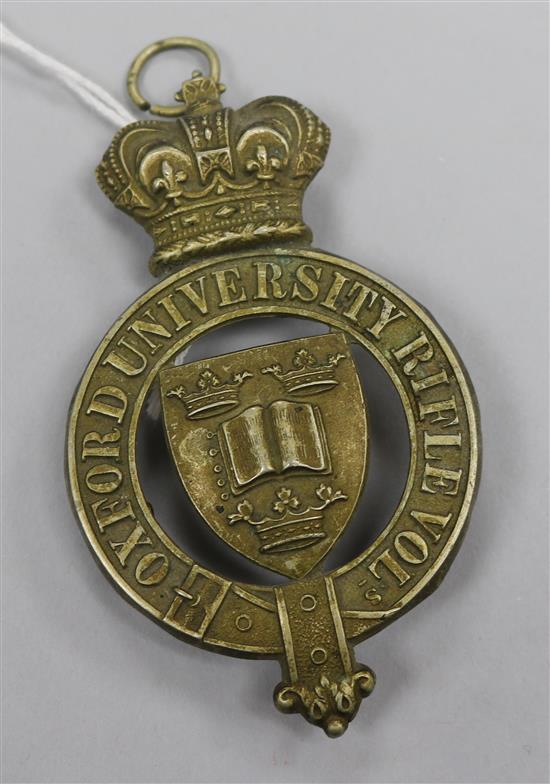 An Oxford University Rifle Vols badge